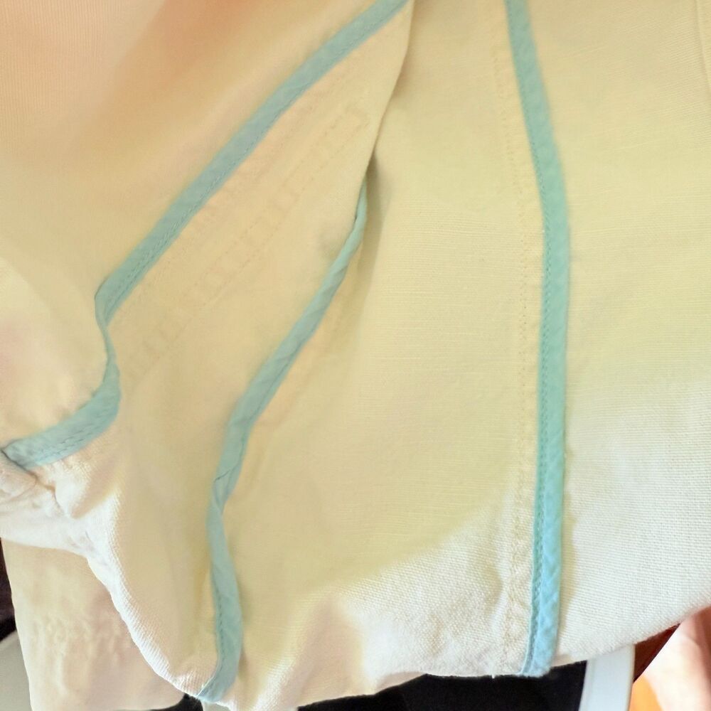 J. Jill Linen Tencel Blend Womens Khaki Lightweight Jacket Summer Spring Cool S - Picture 3 of 6